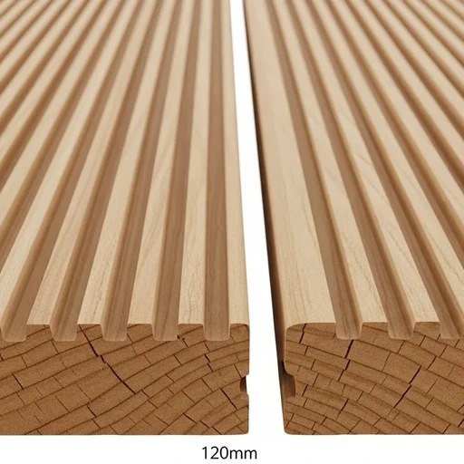 Доска террасная лиственница вельвет 45*190*2000, сорт АВС (0,38м2)